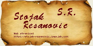 Stojak Resanović vizit kartica